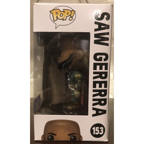 Funko Pop Star Wars Rogue One Saw Gerrera #153 Walmart Exclusive Vinyl Figure - Picture 7 of 10